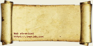 Jovana Radmanović vizit kartica